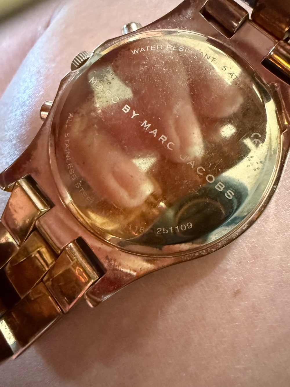 Marc By Marc Jacobs Henry Glitz Chronograph Watch Model Mbm3118 Rose Gold Tone View 5